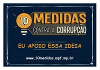 Câmara apoia campanha 10 medidas contra a Corrupção